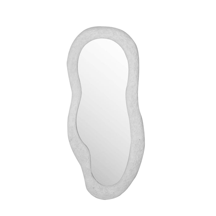 Khowan Stone-Look Mirror - White