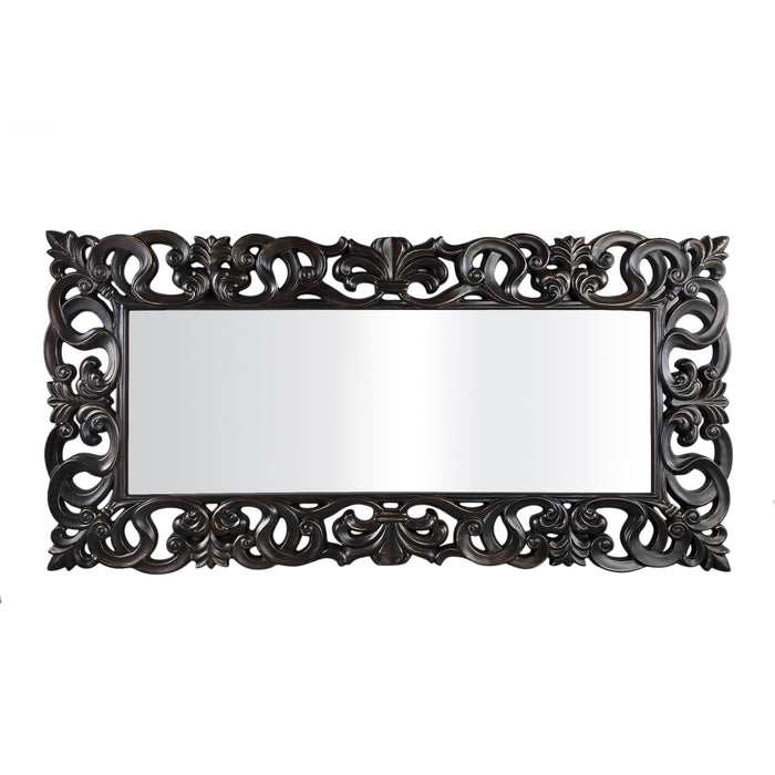 Morrigan Classical Rectangle Mirror - Black