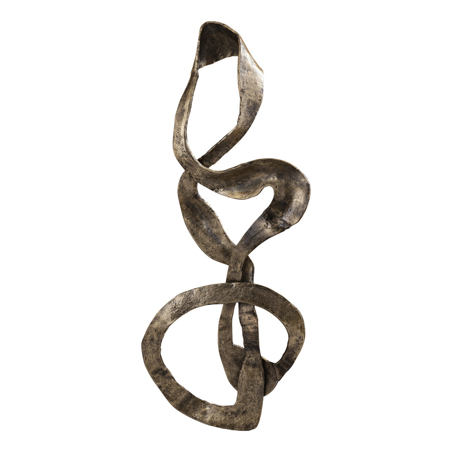 Neven Cast Aluminium Swirl Wall Panel - Gold
