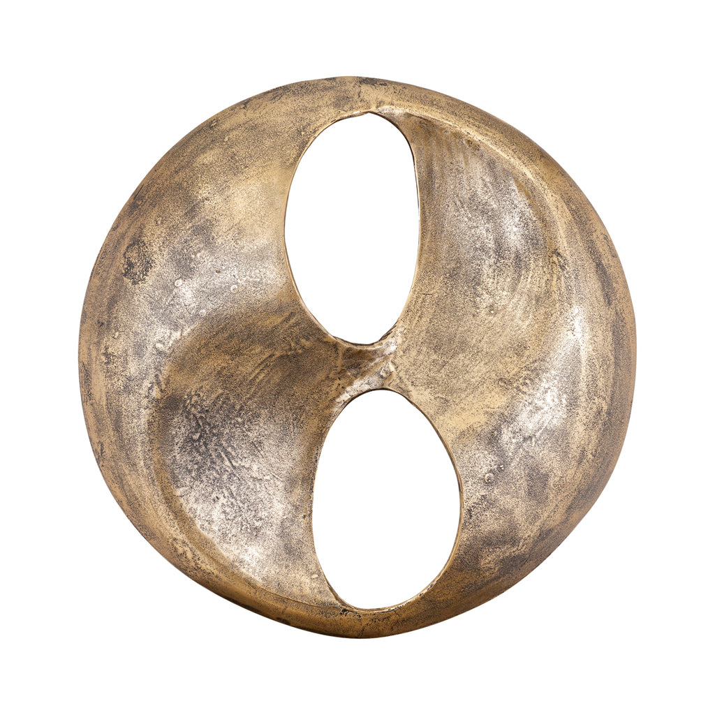 Deuie Cast Aluminium Rounded Wall Panel - Brass
