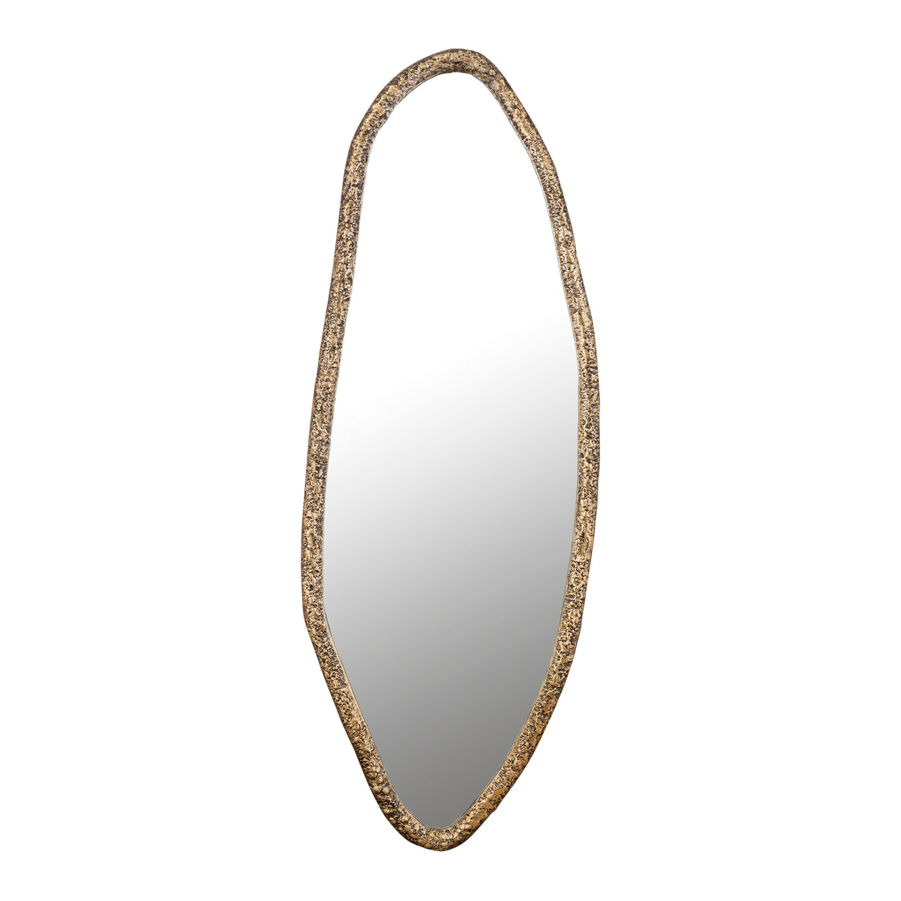 Paislie Organic Oval Mirror - Brass