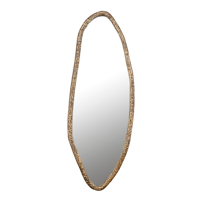 Paislie Organic Oval Mirror - Brass