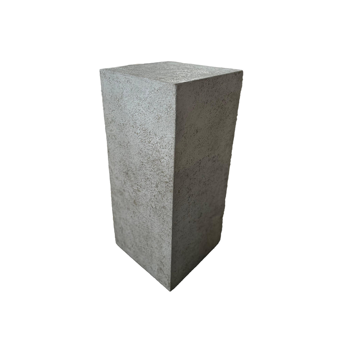 Laina white square GRC pedestal, tall