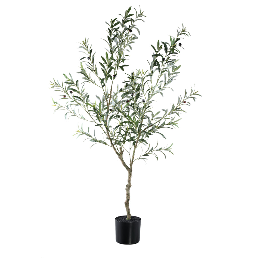 Faux olive tree in pot large