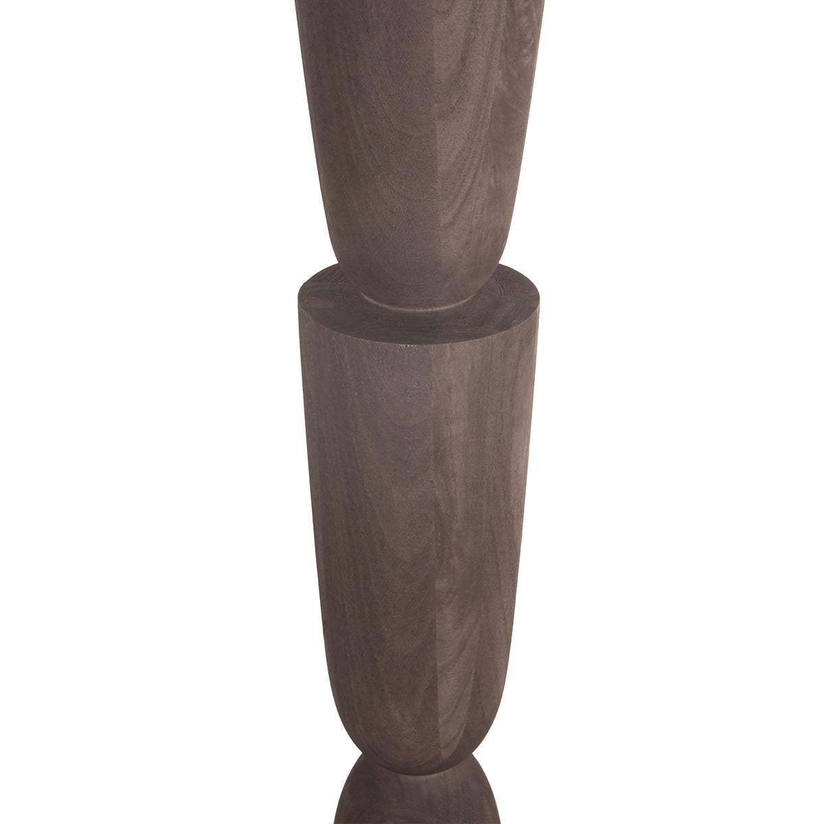 Lorinne brown layered mango wood floor lamp