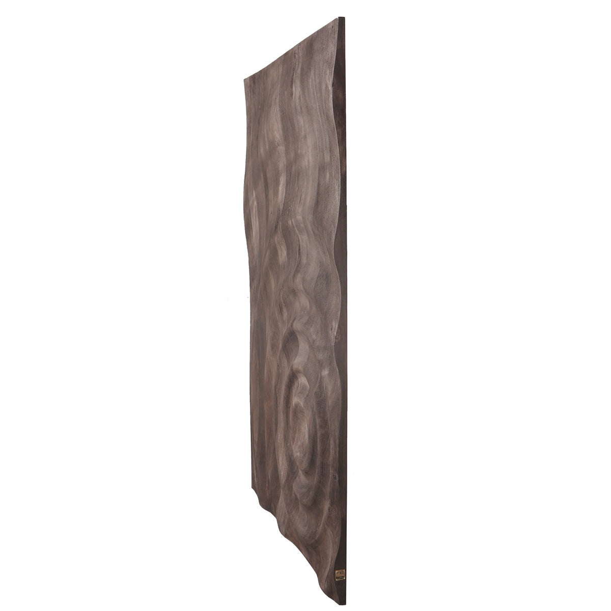 Mattin brown mango wood relief wall panel