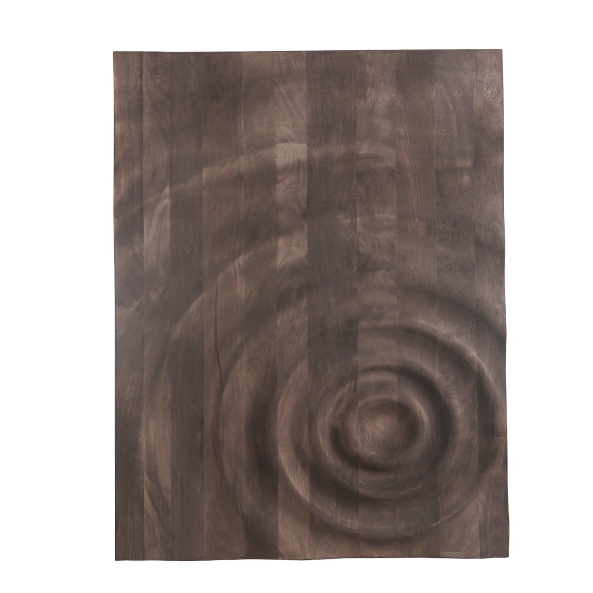 Mattin brown mango wood relief wall panel