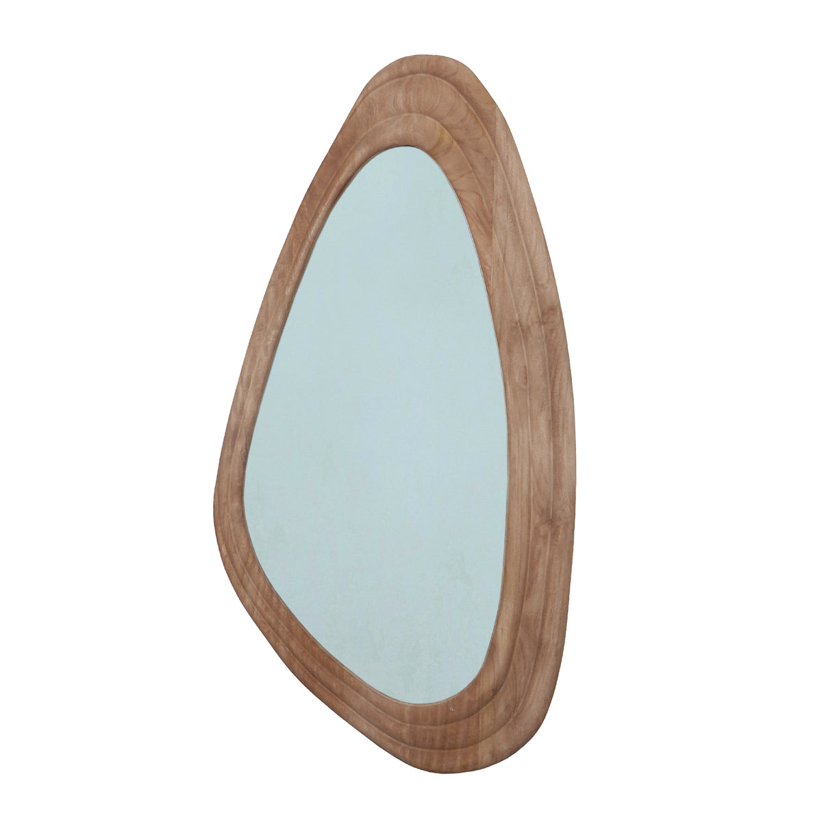 Santin Mango Wood Triangle Mirror - Natural