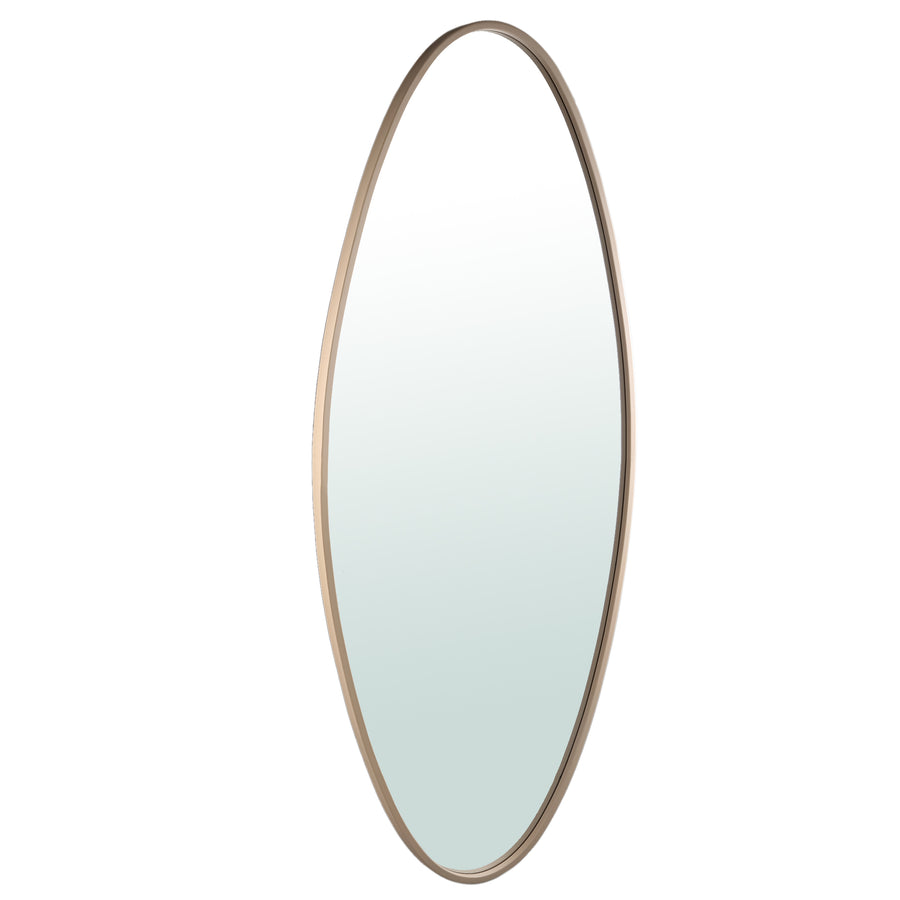 Serine sand oval mirror, large