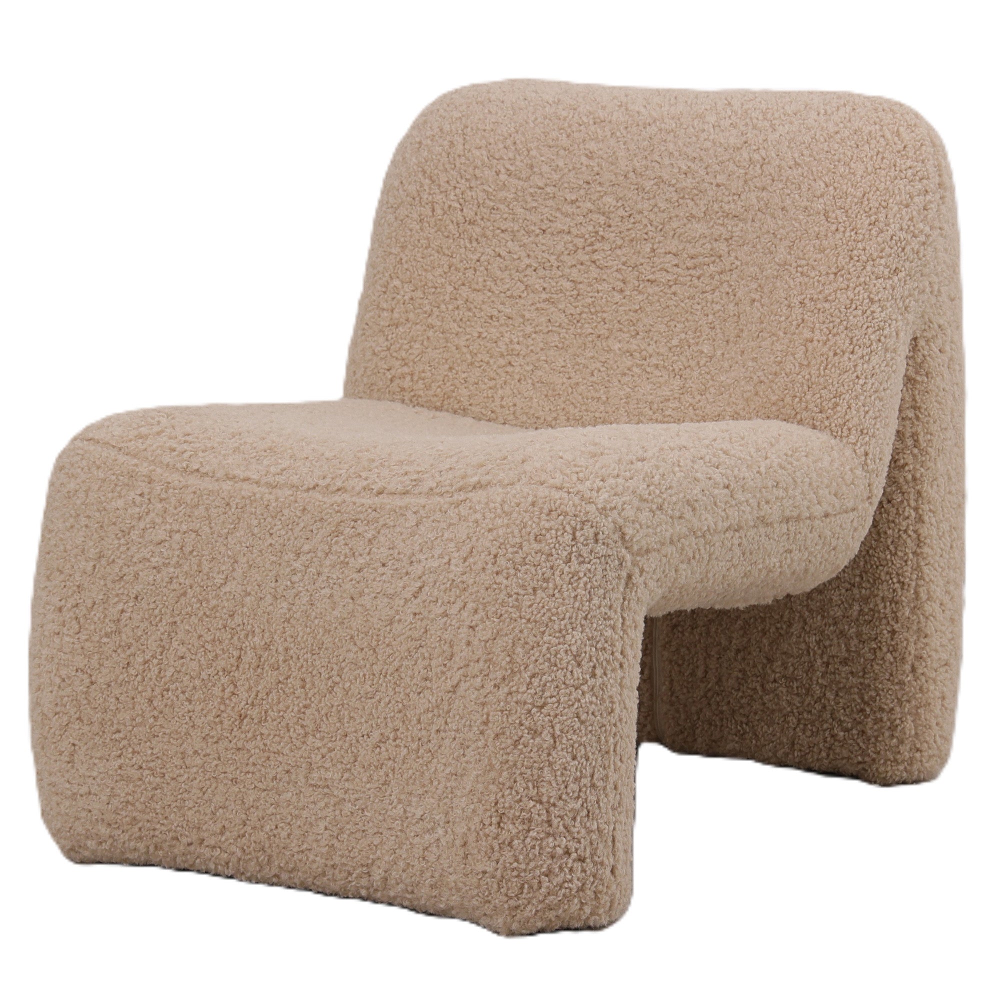 Oslo beige teddy armchair