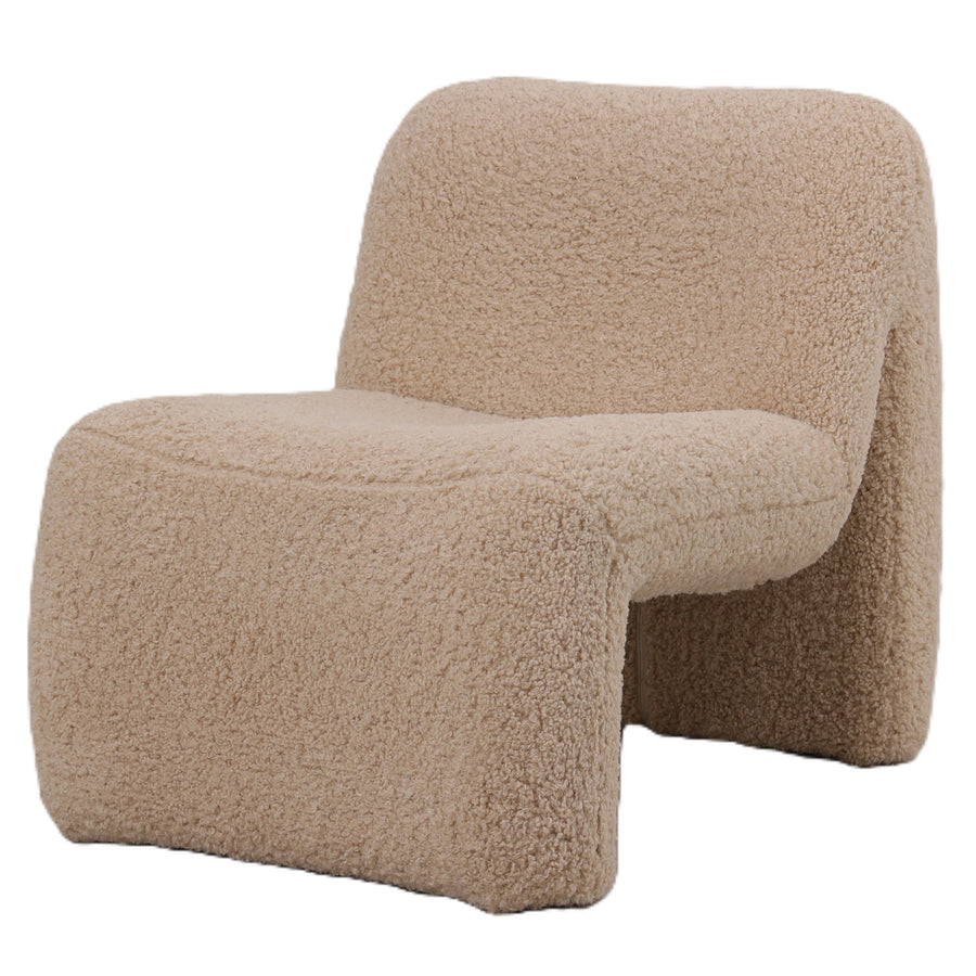 Oslo beige teddy armchair