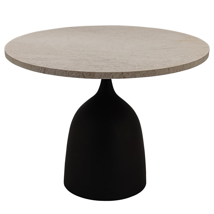 Patras beige marble side table