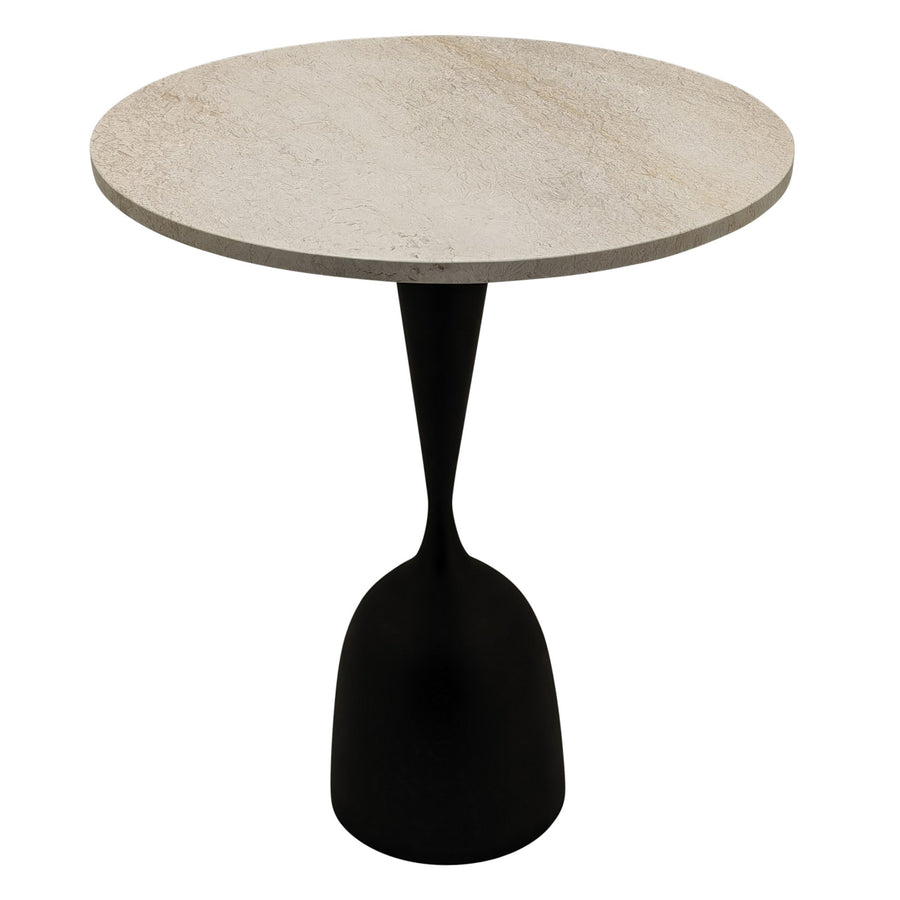 Patras cream marble bistro table, round