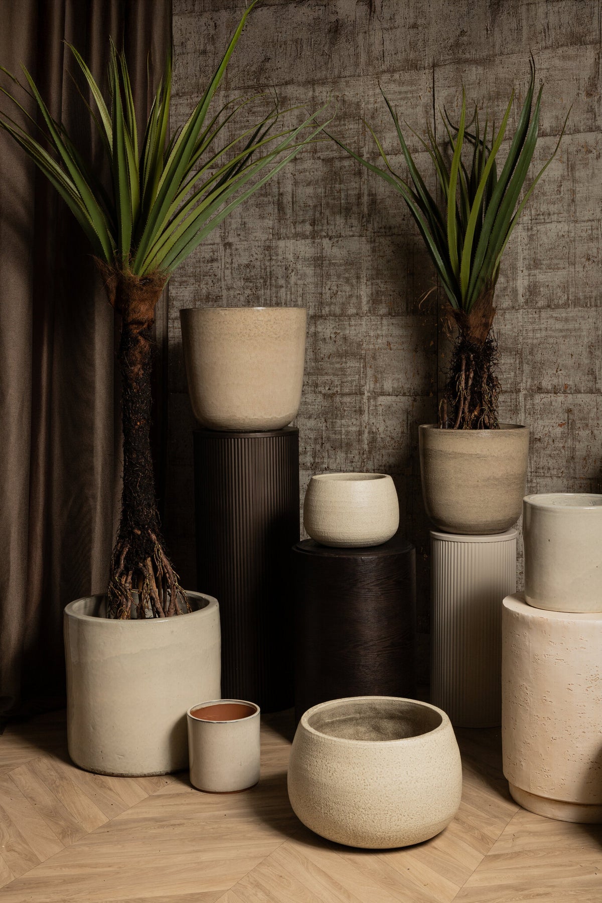 Wilsom cream glazed ceramic pot