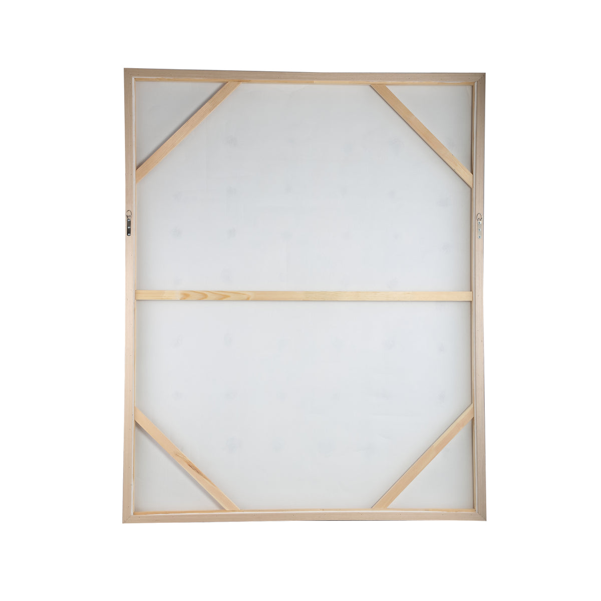 Porty brown canvas wall art with cream pattern
