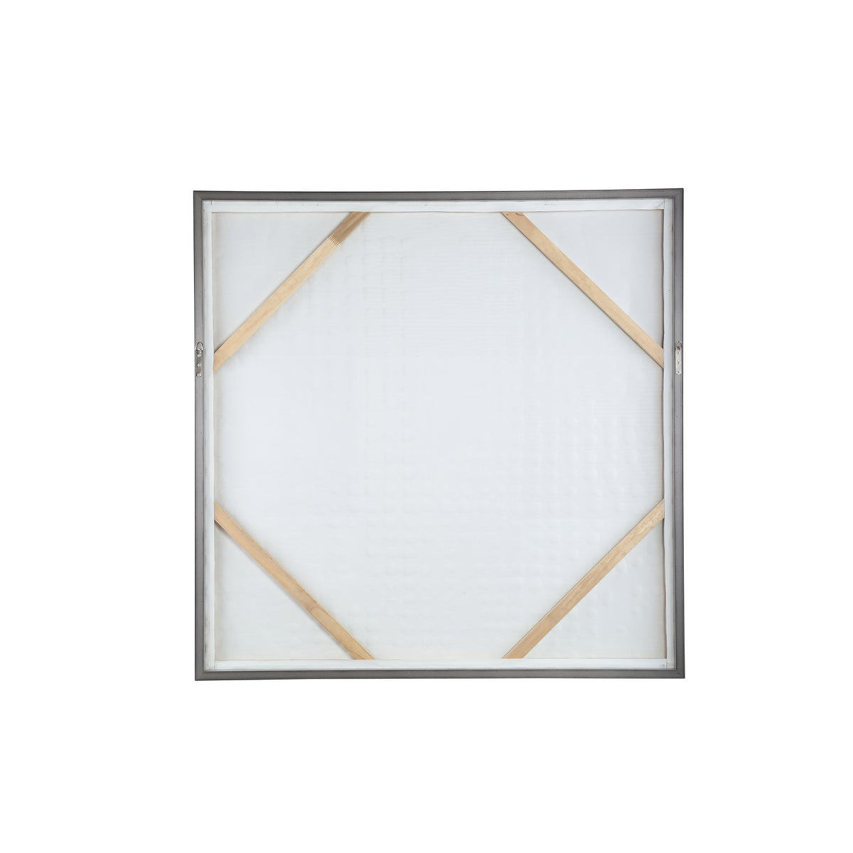 Pathe dark brown textured canvas wall art, square