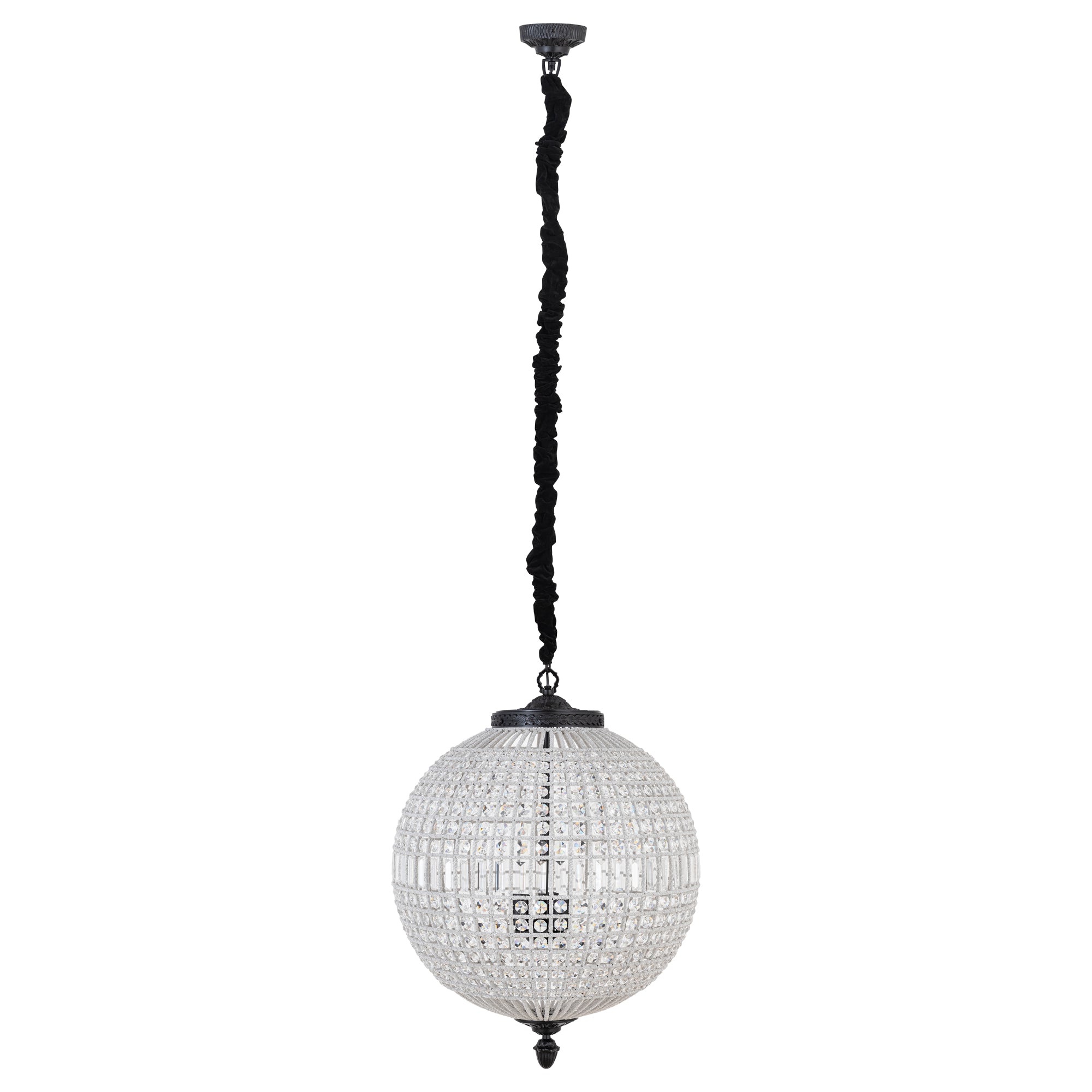 Jaris crystal ball chandelier large