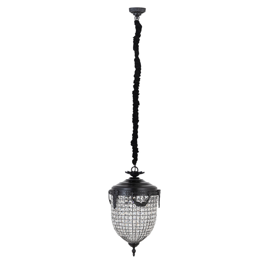 Lidde crystal oval chandelier small