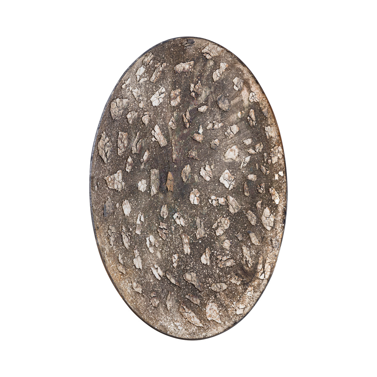 Smith champagne iron wall panel with mirrored mosaic, large