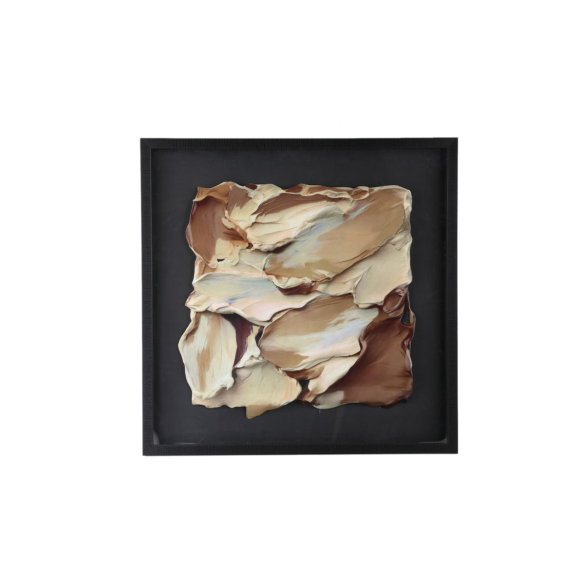 Shahzya Abstract Mixed Wall Panel - Brown
