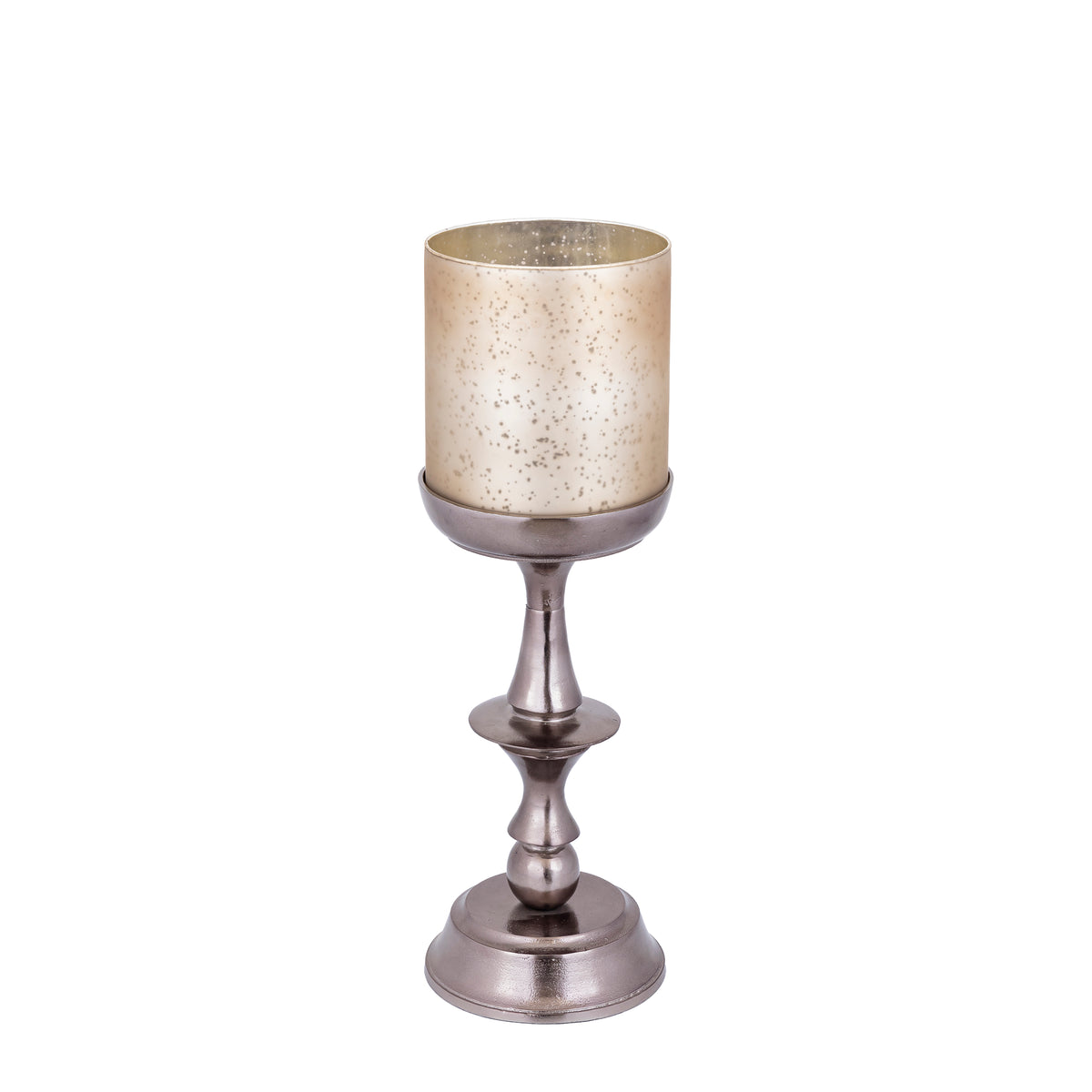 Eliviana brass cast aluminium hurricane lantern, medium