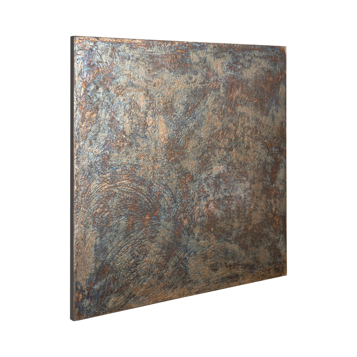 Sukhmia silver shiny MDF wall panel, large square