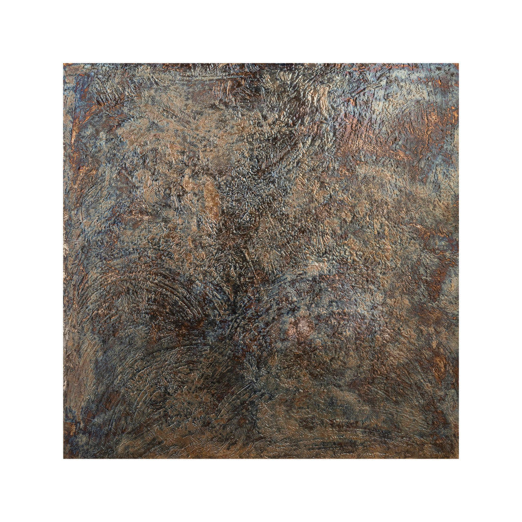 Sukhmia silver shiny MDF wall panel, large square