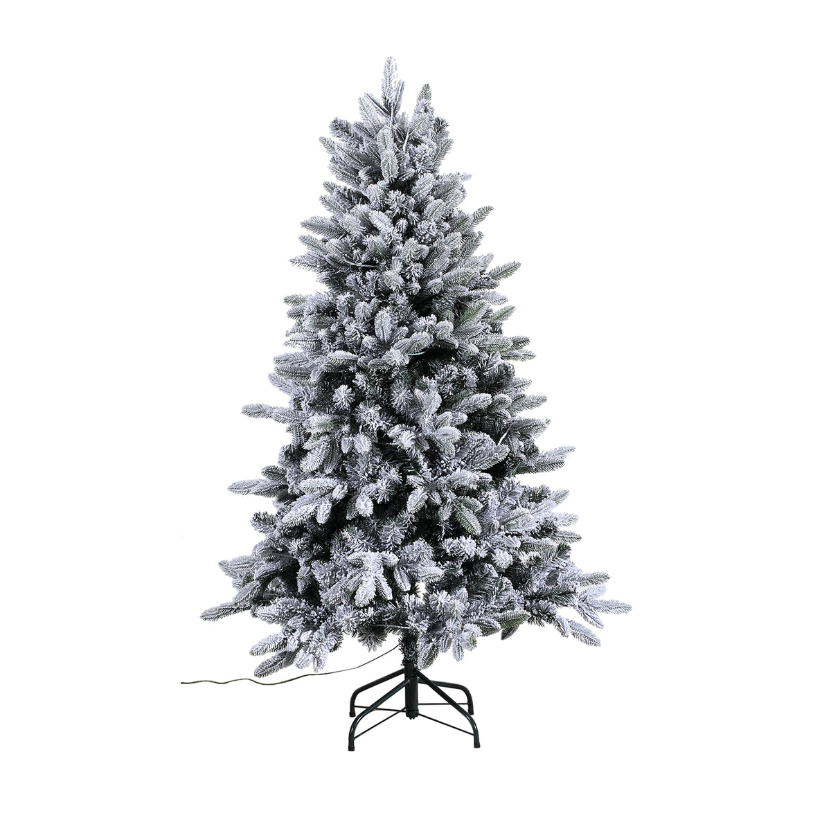 Kasiey white snow-effect pre-lit Christmas tree, small