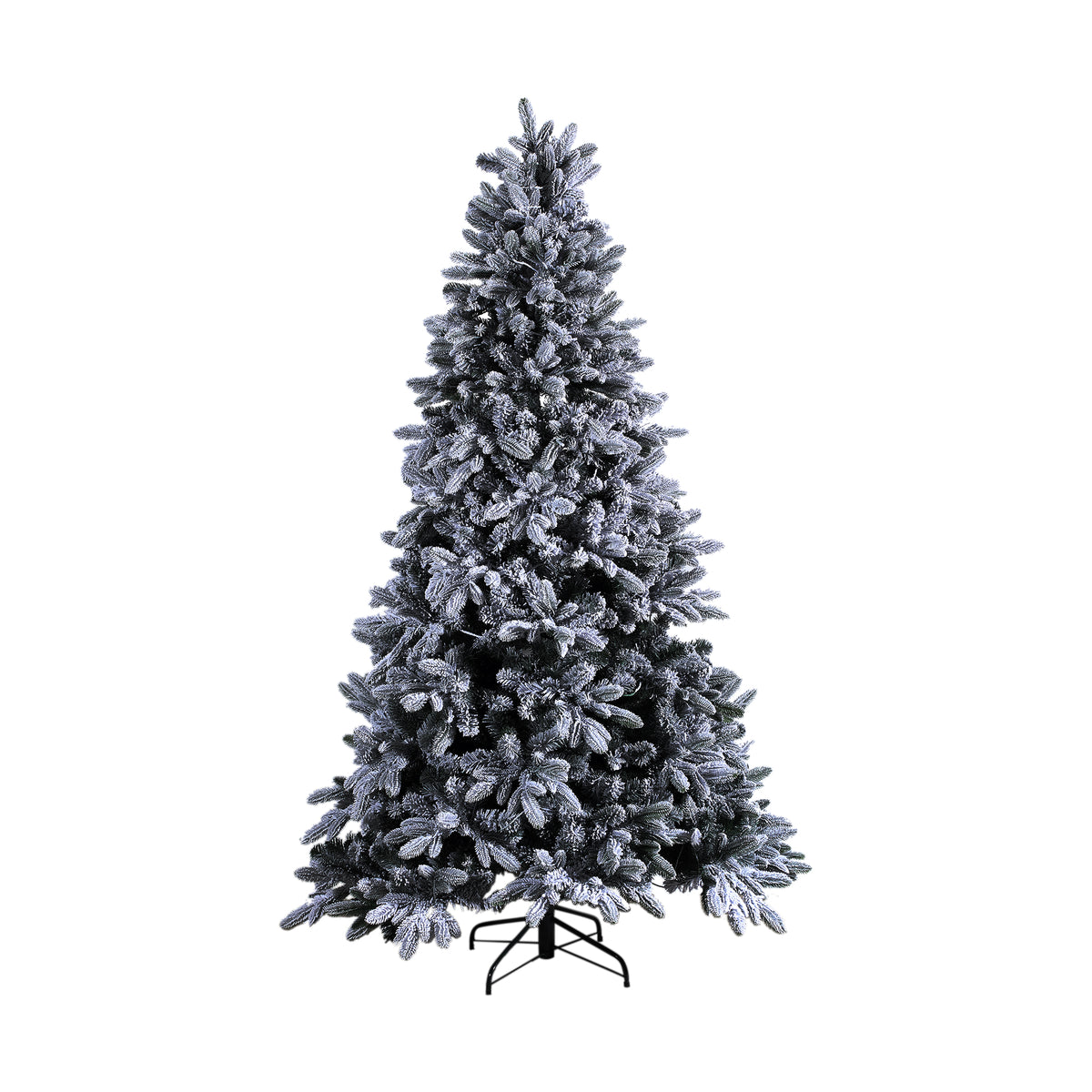 Kasiey white snow-effect pre-lit Christmas tree, large