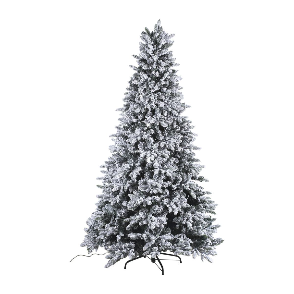 Kasiey white snow-effect pre-lit Christmas tree, extra large