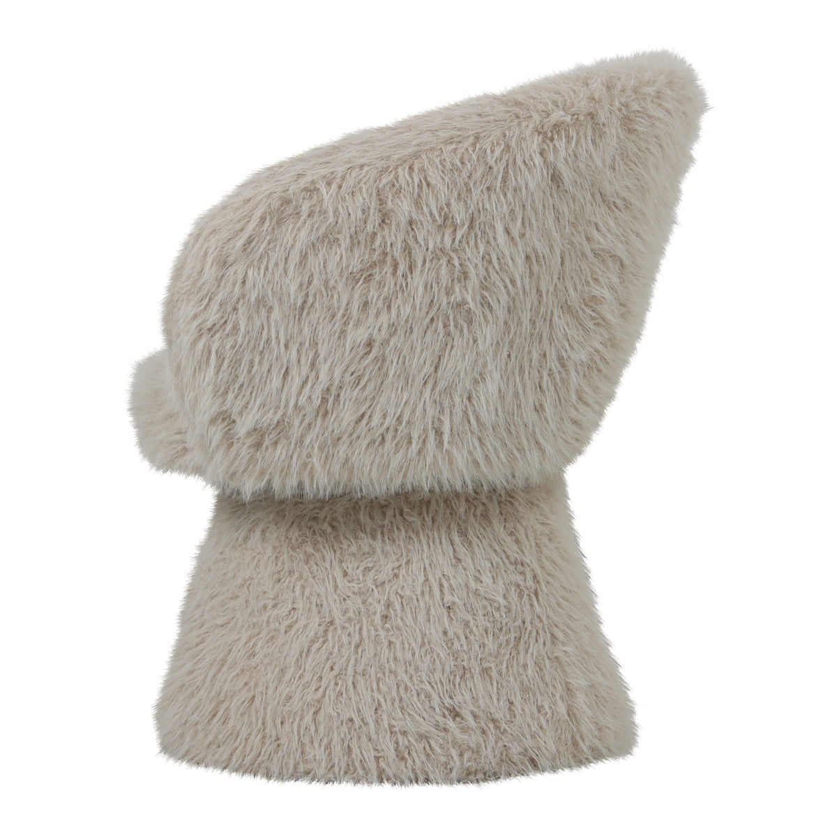 Hermes beige fur dining chair or armchair