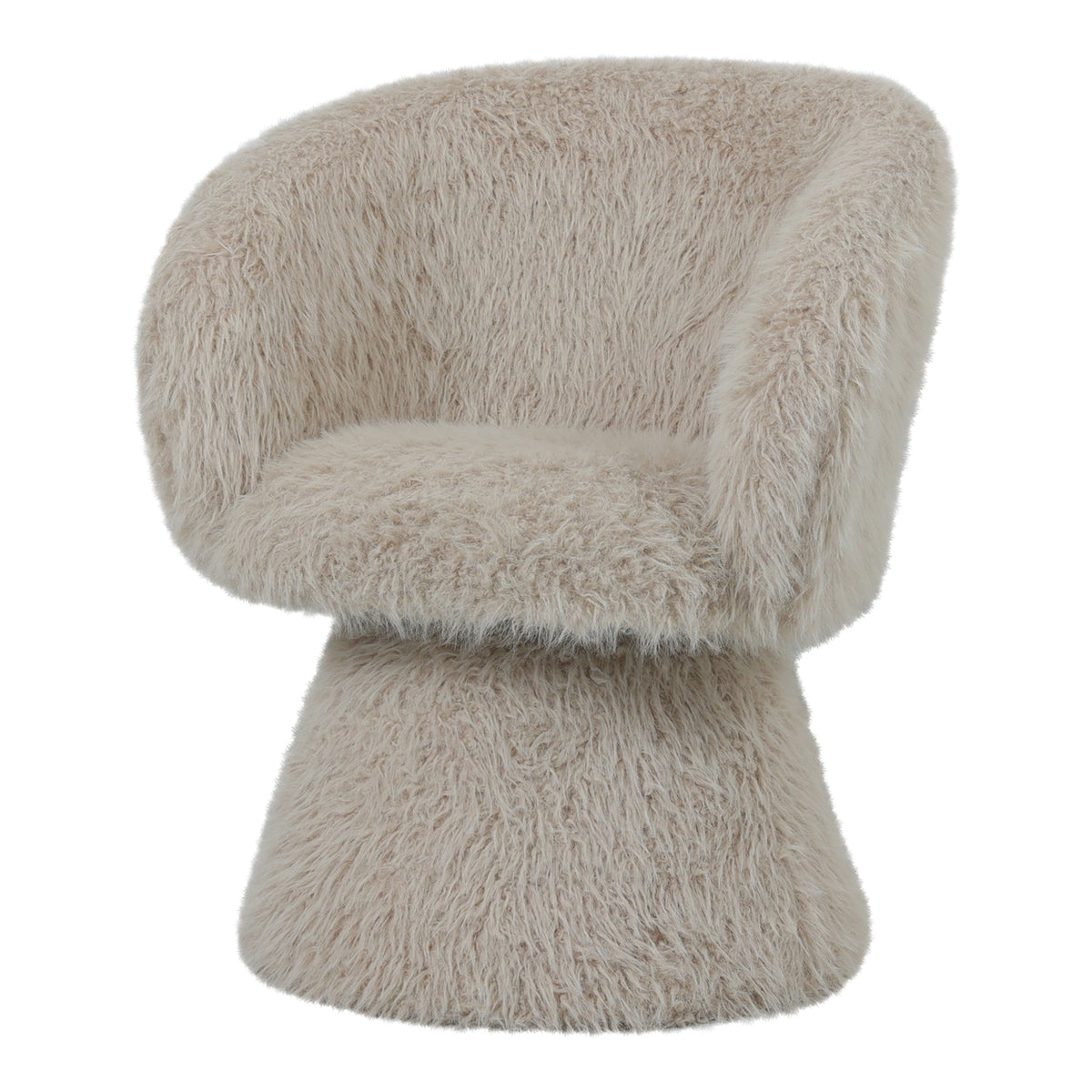 Hermes beige fur dining chair or armchair