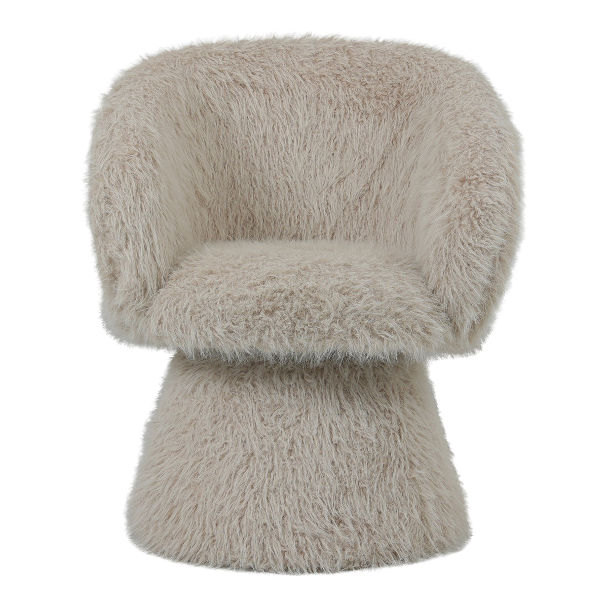 Hermes beige fur dining chair or armchair