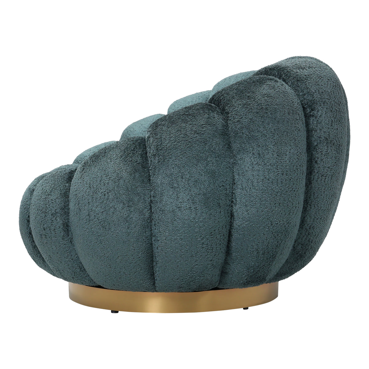 Daisy teal armchair with gold base