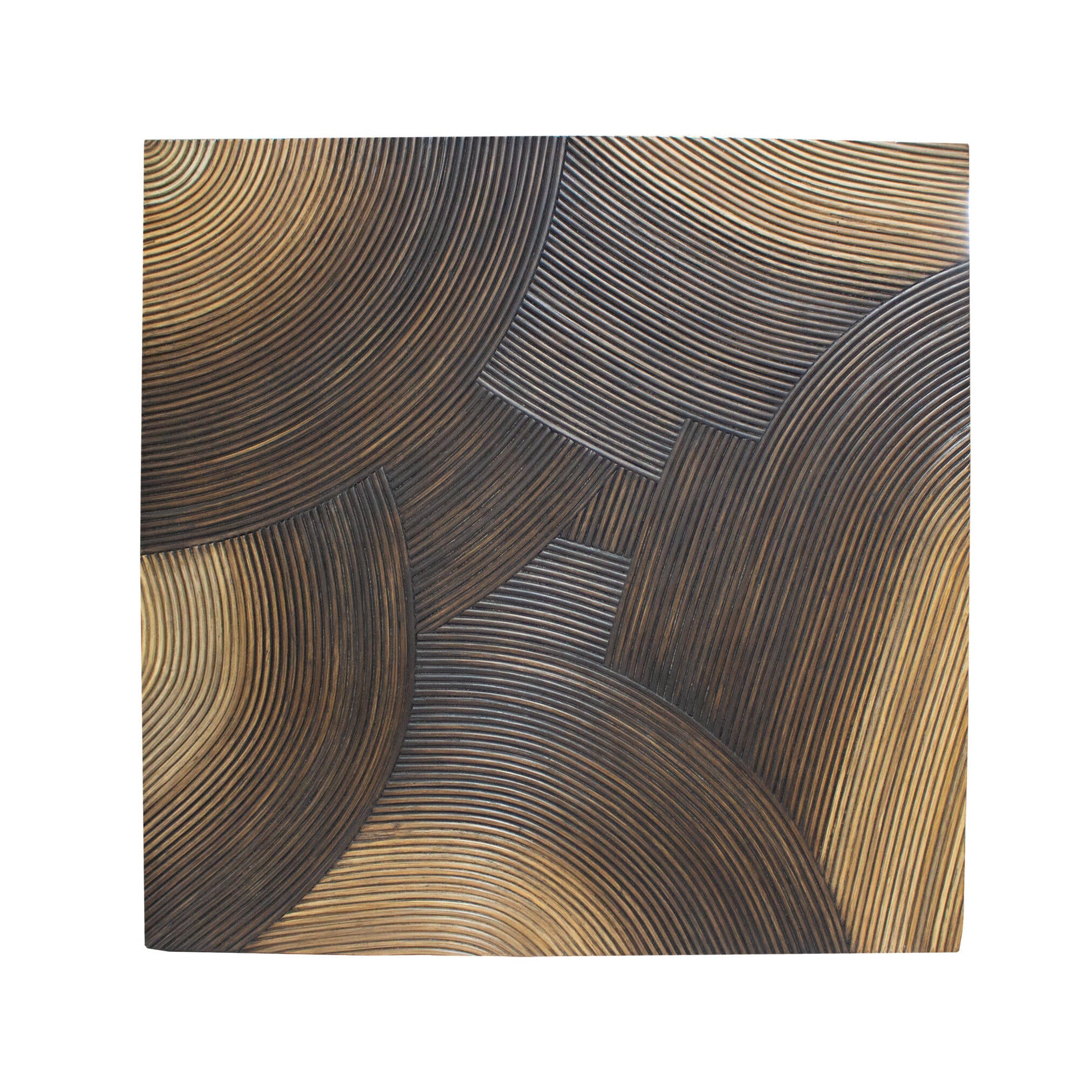Casablanca Faded Round Wall Panel - Brown