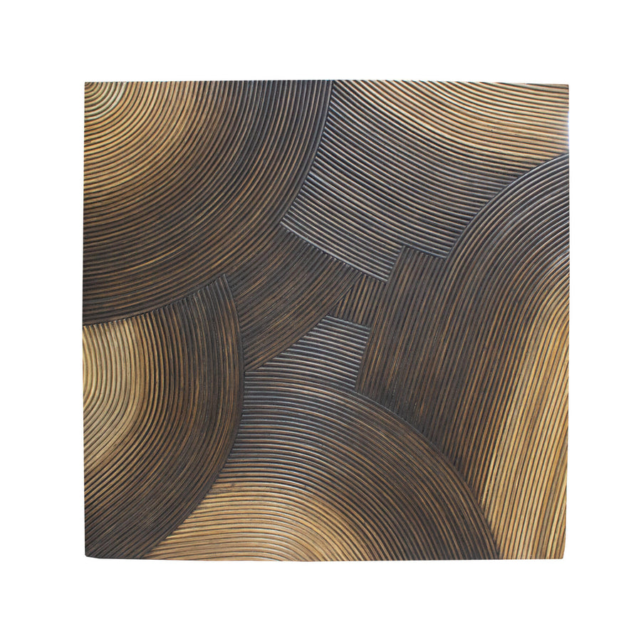 Casablanca Faded Round Wall Panel - Brown