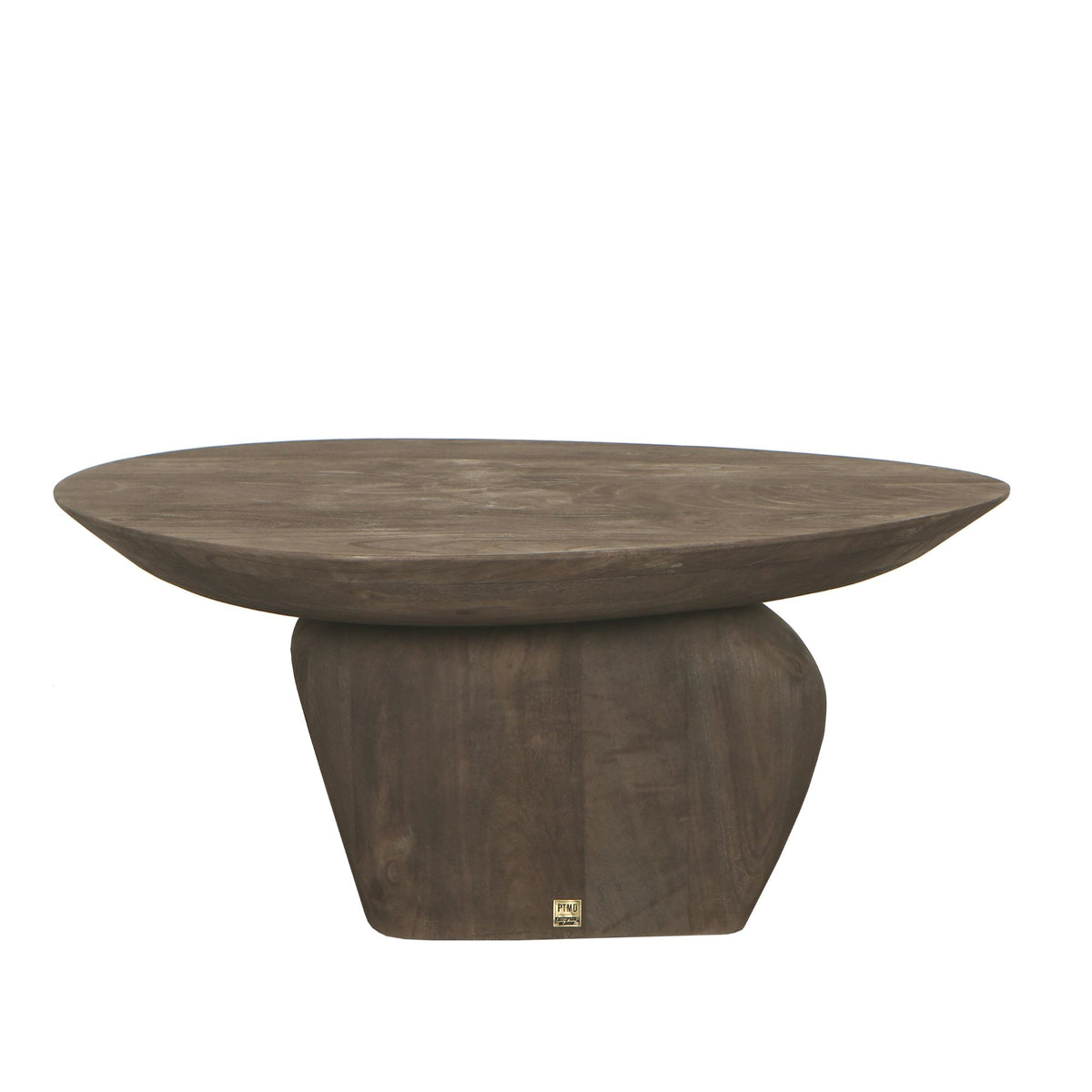 Harshad dark brown mango wood organic coffee table