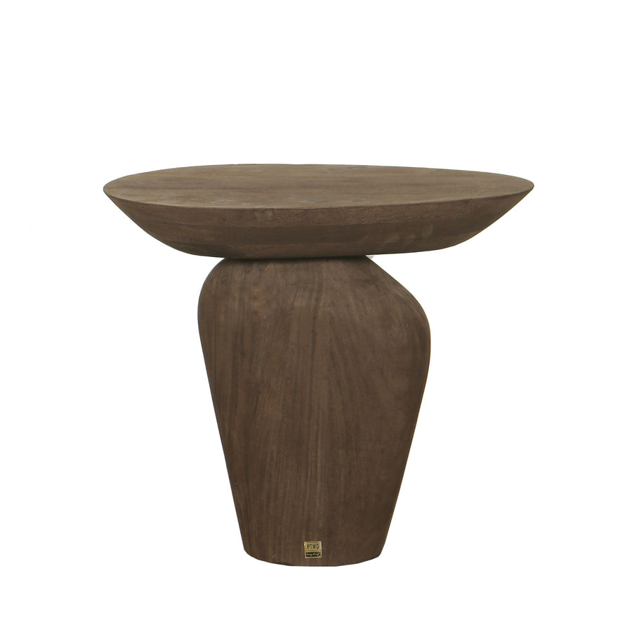 Harshad brown mango wood organic side table