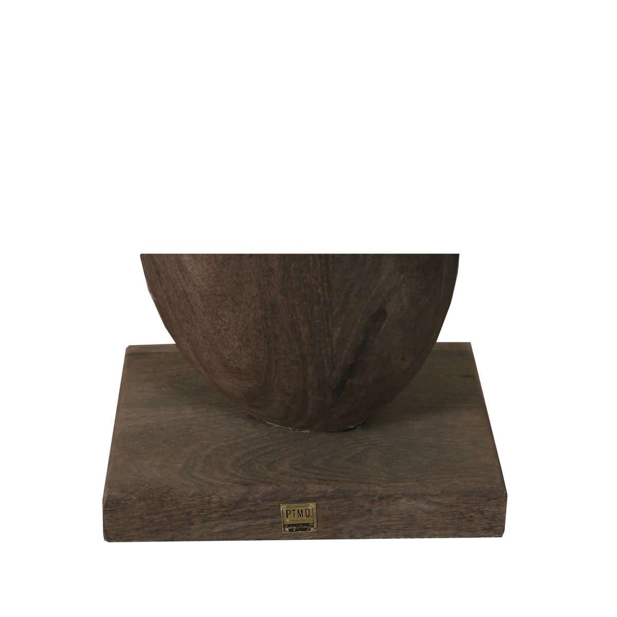 Kodey dark brown mango wood circle sculpture