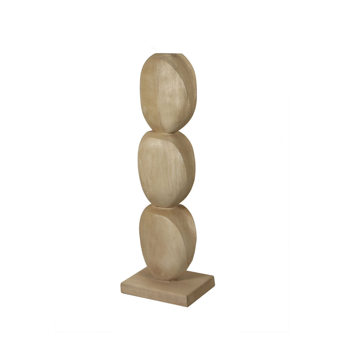 Kodey natural mango wood circle sculpture