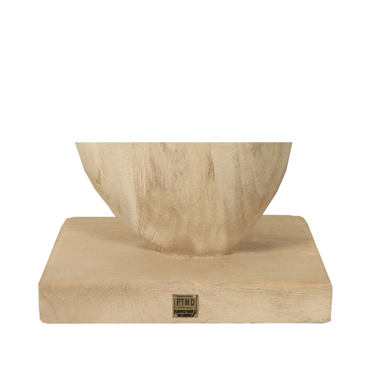 Kodey natural mango wood circle sculpture