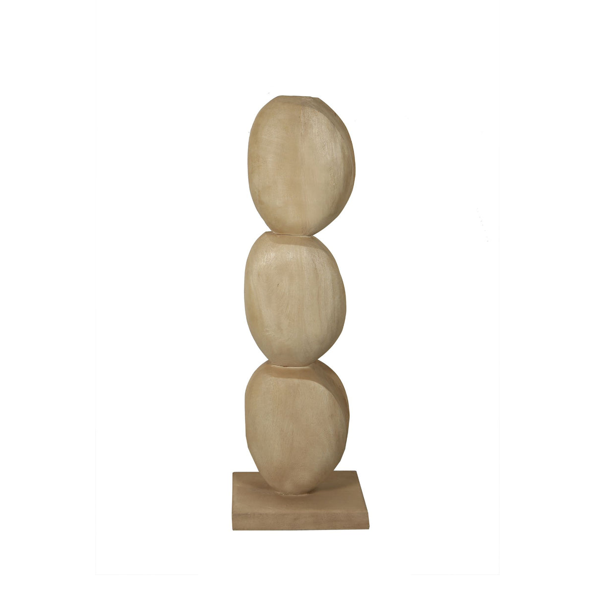 Kodey natural mango wood circle sculpture