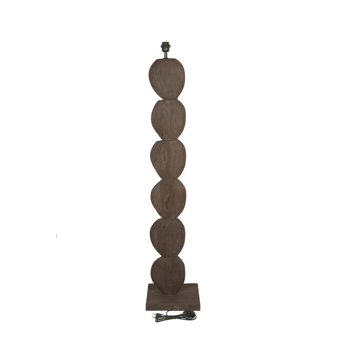 Kodey brown mango wood floor lamp base