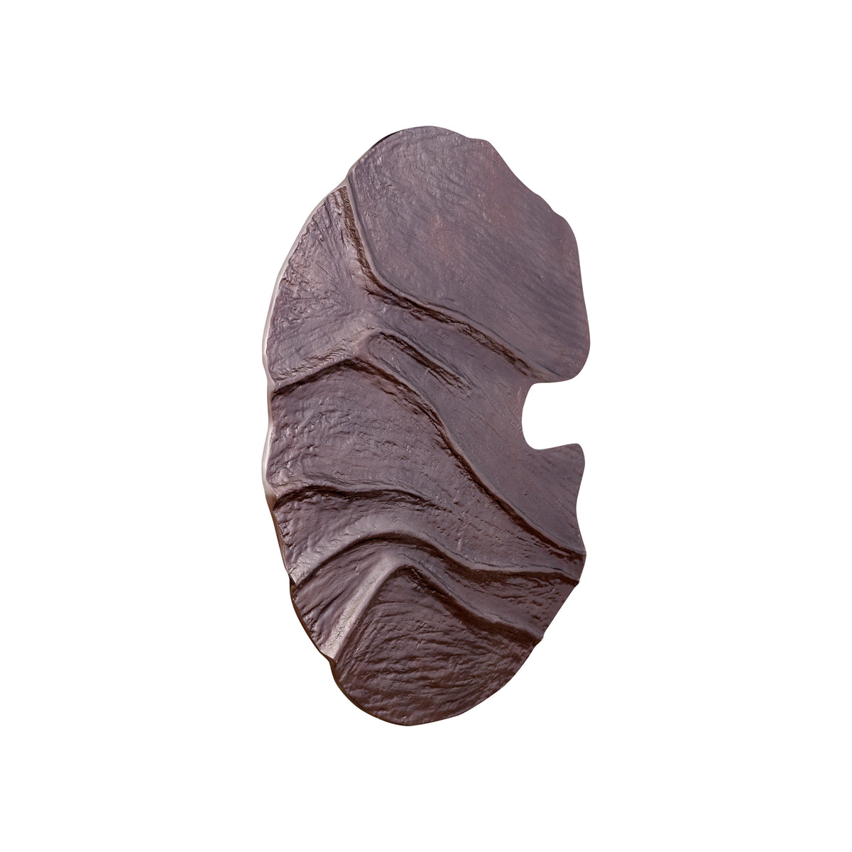 Samraj bronze cast aluminium wall panel with wave relief