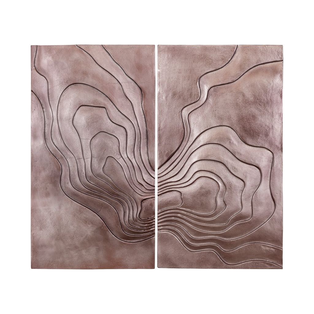 Erike Cast Aluminium Wave Wall Panel - Bronze