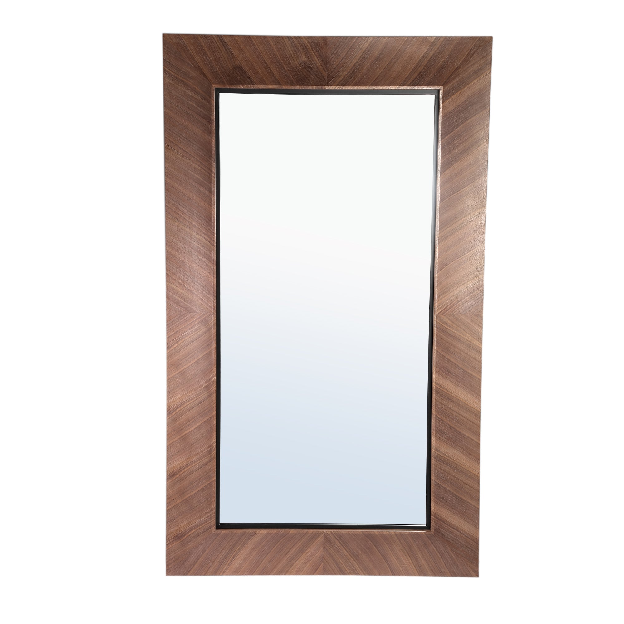 Gezzy Curl-Frame Veneer Mirror - Natural