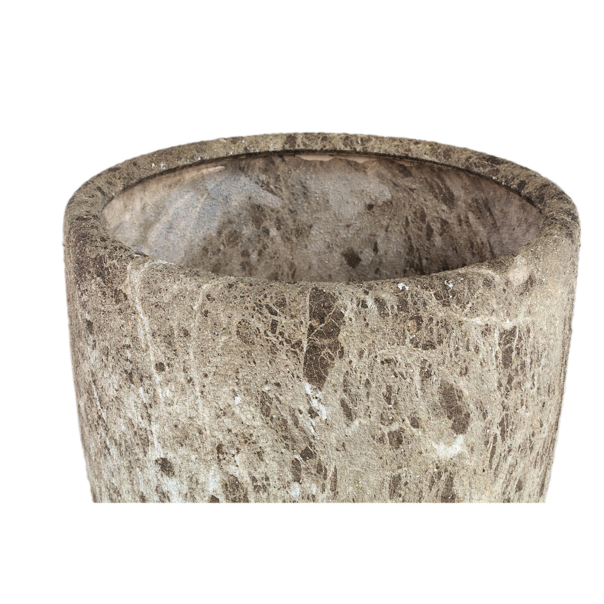 Miah brown marble-look ceramic planters, set of 3