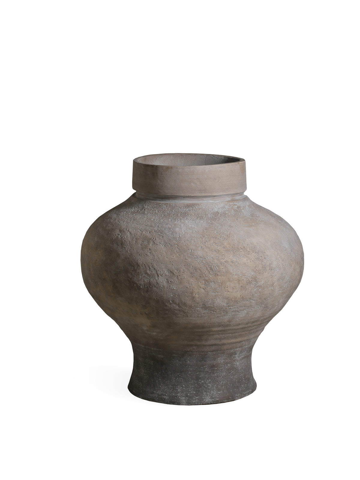 Michle beige fibre cement vintage jar planter, medium