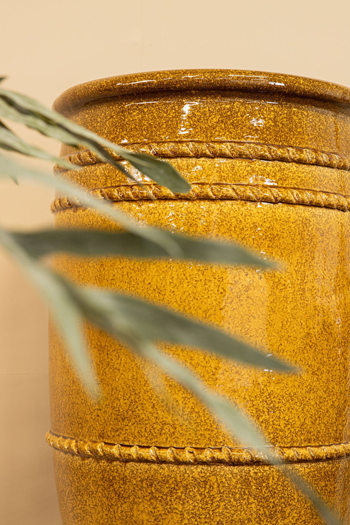 Lilliah yellow terracotta planters, set of 2