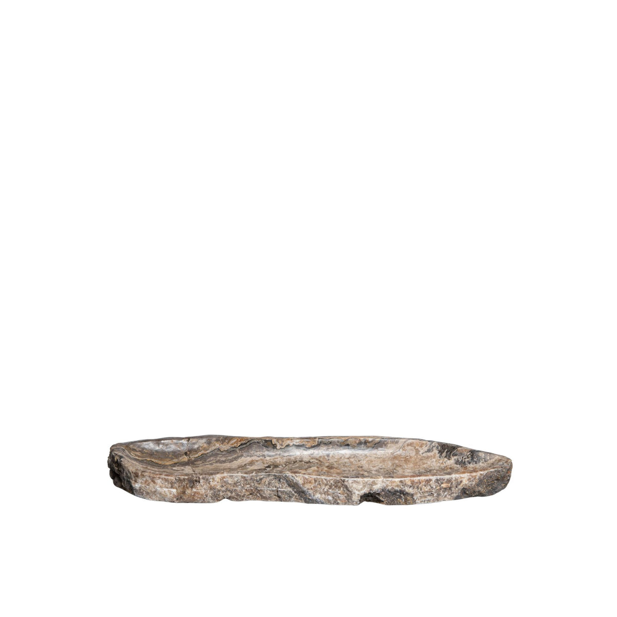 Megon natural onyx oval shaped bowl